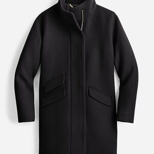 J. Crew Classic Black Trench Coat
